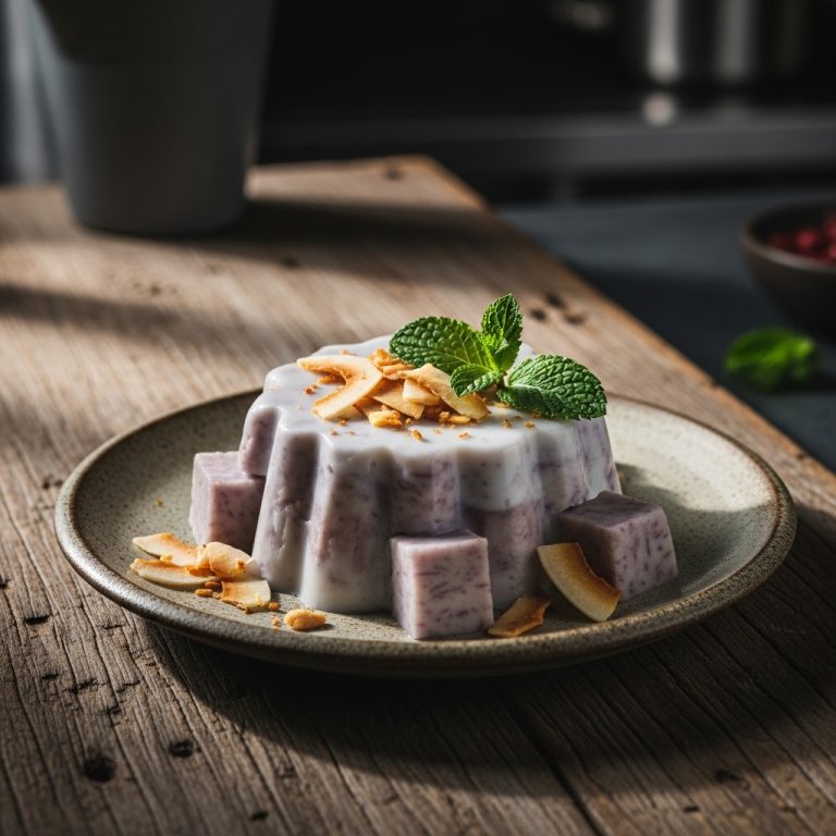 “Mouthwatering Vietnamese Vegetarian Coconut Pudding (Chân Kê) – A Delightful Dessert for All”